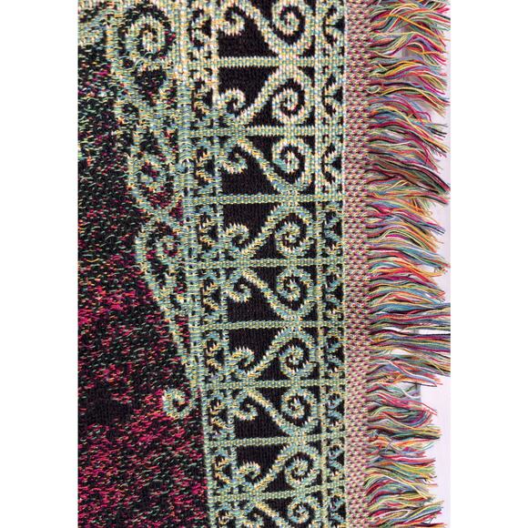 Thomas Kinkade Painter of Light Woven Tapestry Throw Blanket 66x45 Scenic Path - Picture 5 of 9